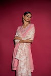 Tew Peach Colour With Digital With Embroidery And Khatli Work Kurti With Bottom Dupatta Wholesalers In Delhi